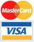 Mastercard and Visa logos.